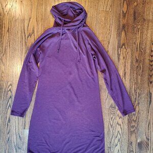 EMS Wool Blend Maroon Cowl Neck Dress (Women's Medium)